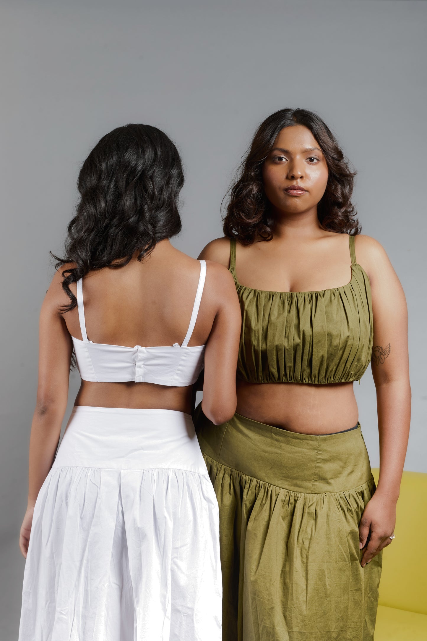 Limca Ruched Crop Top
